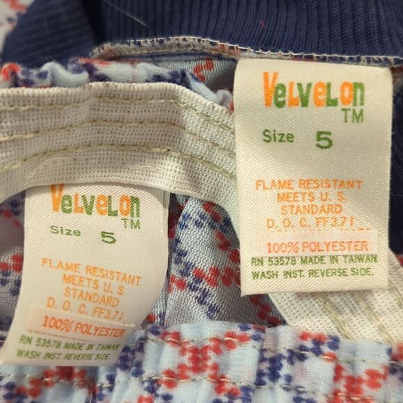 Vintage Velvelon striped mod pajama set‎ - Picture 2 of 7